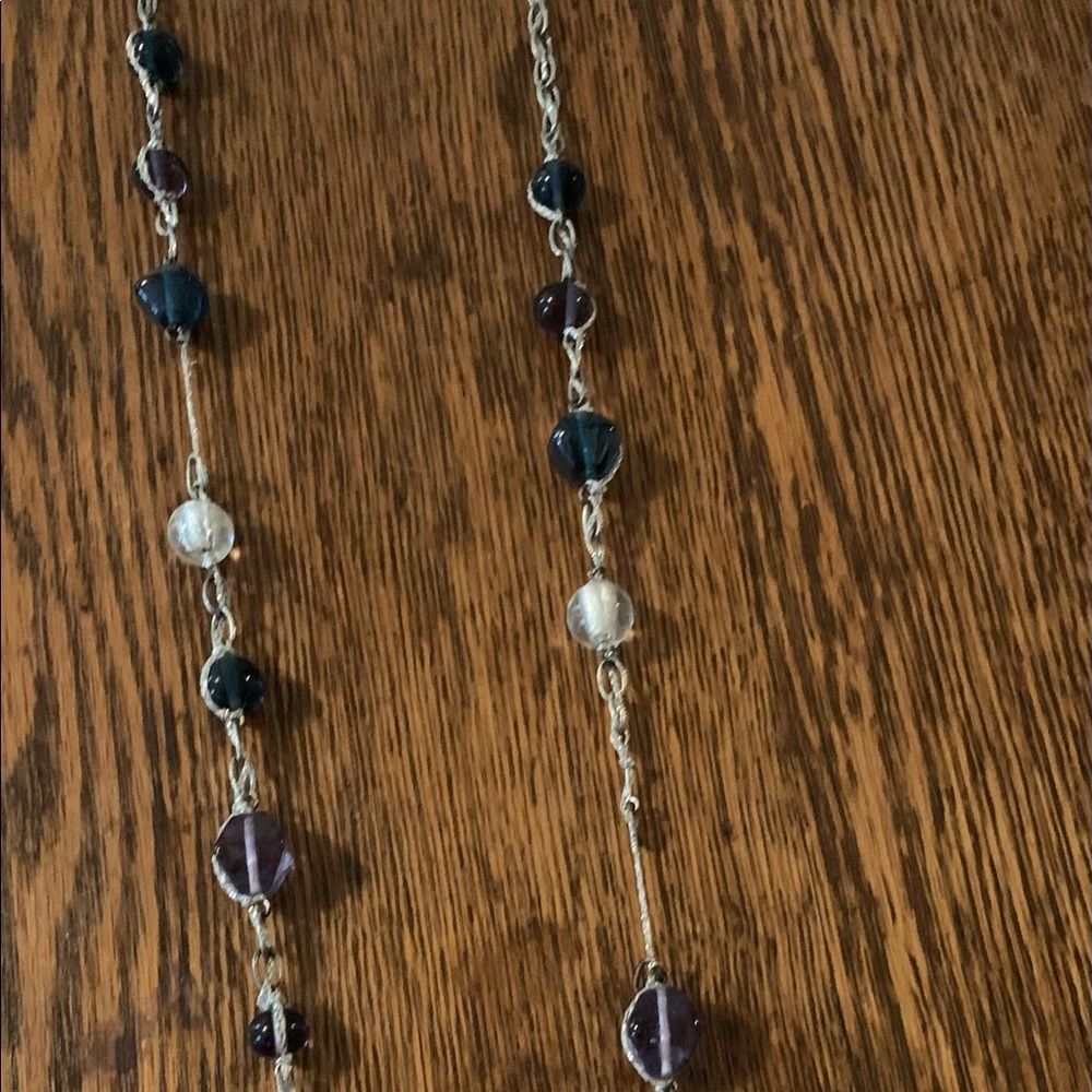 Coldwater Creek 17 inch glass beaded necklace
